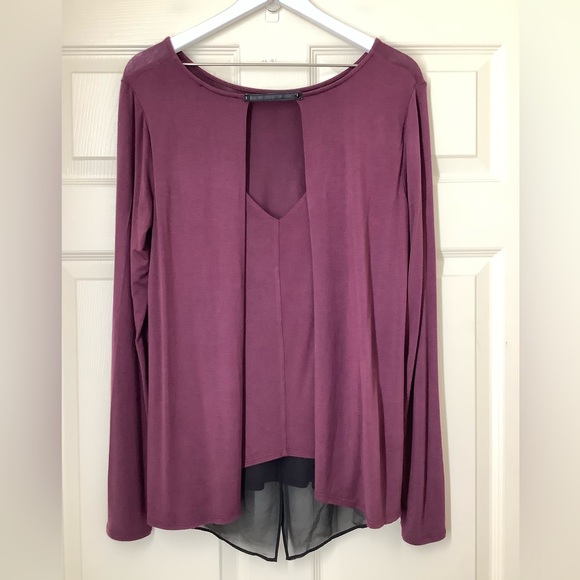 Kenneth Cole Long Sleeve Tunic Top Size S - Picture 2 of 5